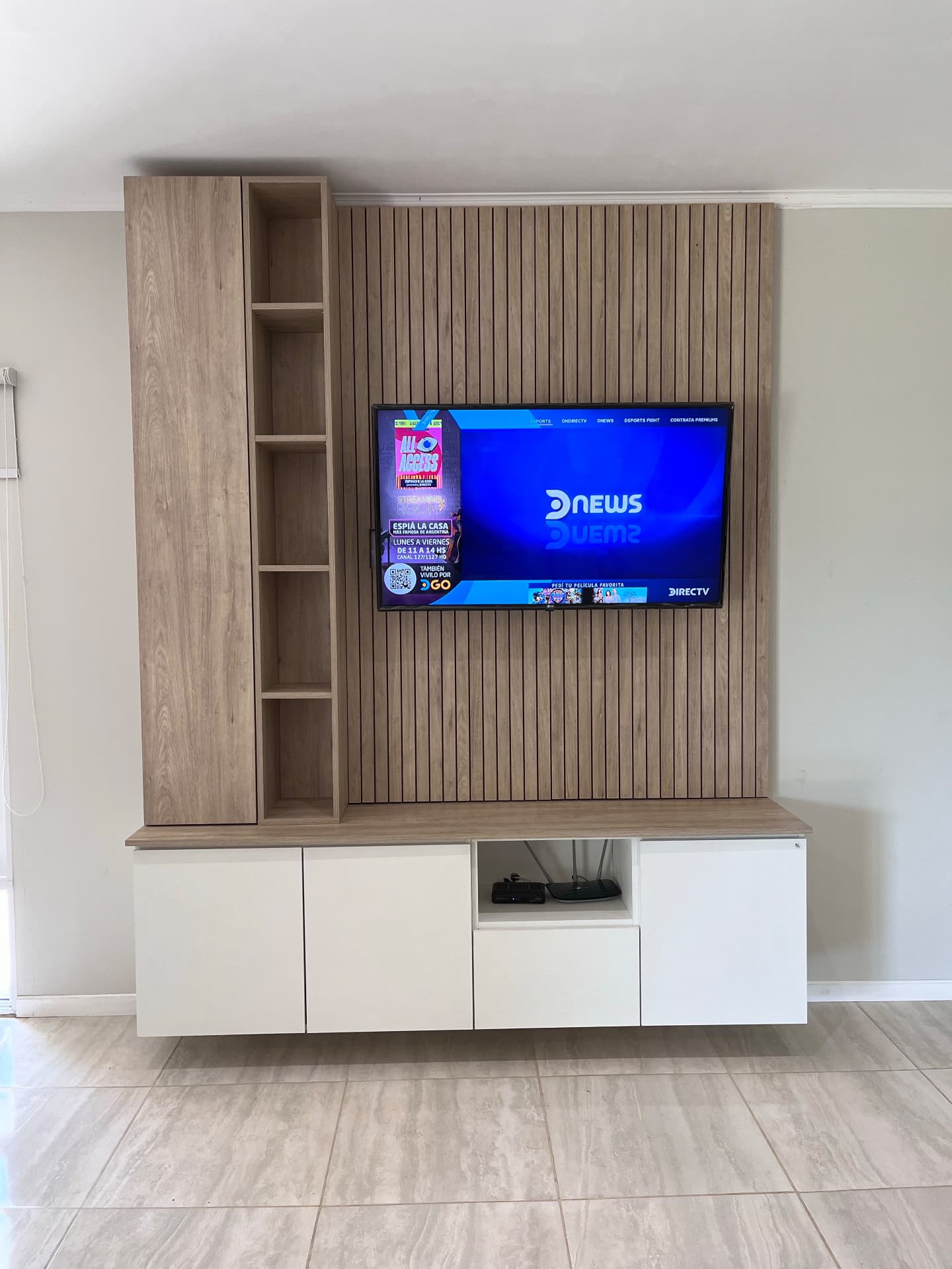 Modelo Racks TV instalado